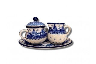 035 091 469 Bunzlau Roomstel Kleine Suikerpot&Melkkannetje 2826X